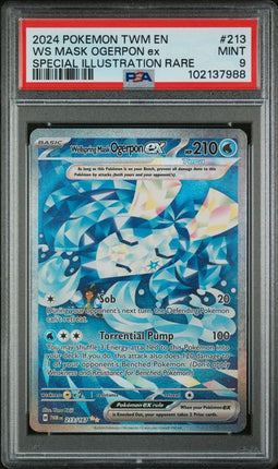 Wellspring Mask Ogerpon EX - Twilight Masquerade 213 - Graded PSA 9
