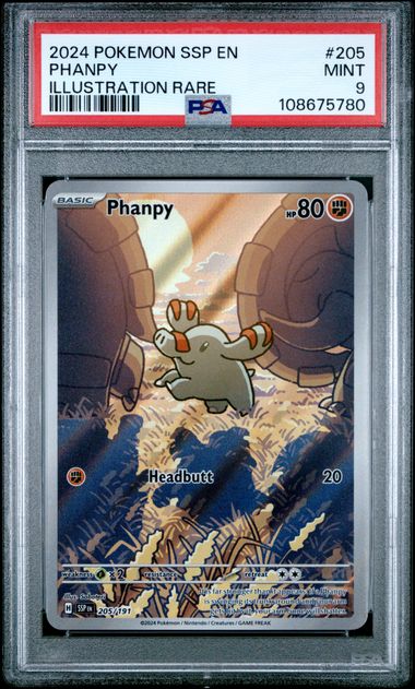 Phanpy - Surging Sparks 205 - Graded PSA 9