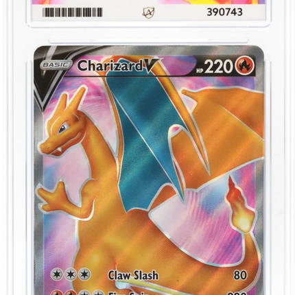 Charizard V - Black Star promo SWSH050 - Graded ACE 9