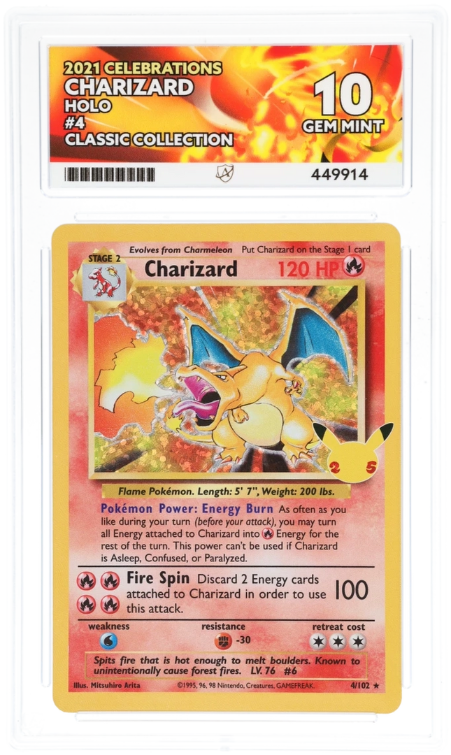 Charizard - Celebrations 4 - Graded ACE 10