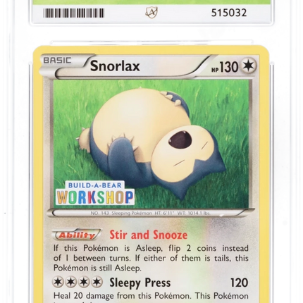 Snorlax - Build-A-Bear Workshop Exclusive (80) - Graded ACE 9