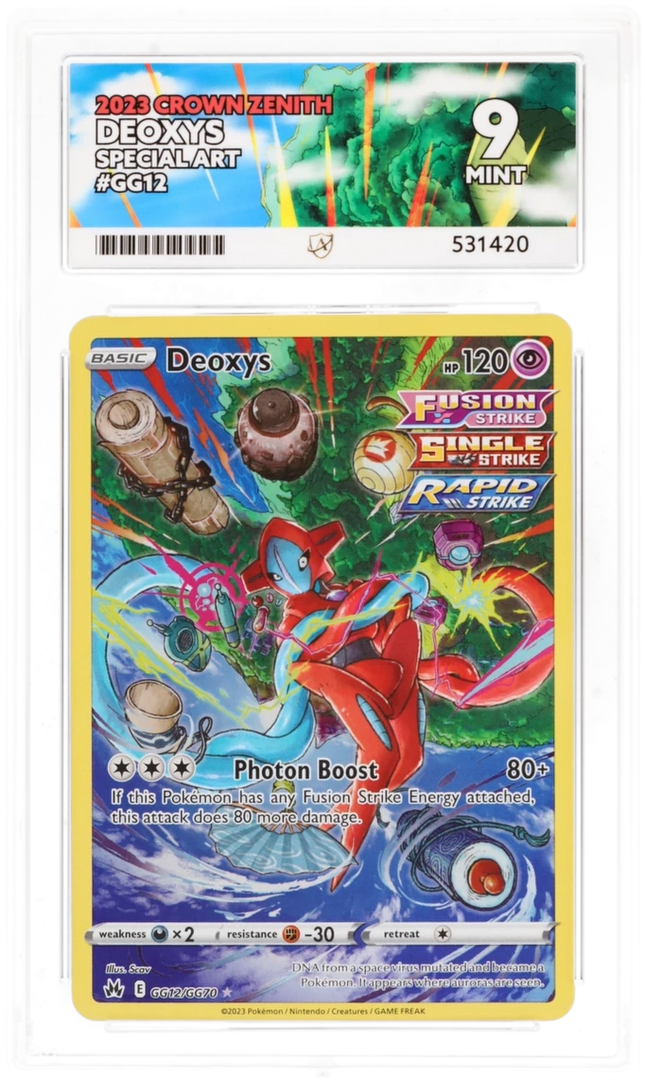 Deoxys - Crown Zenith GG12 - Graded ACE 9