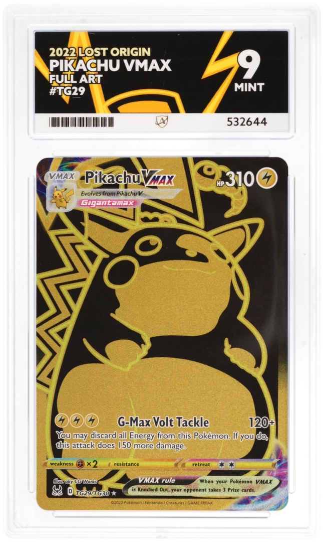 Pikachu VMAX - Lost Origin TG29 - Graded ACE 9