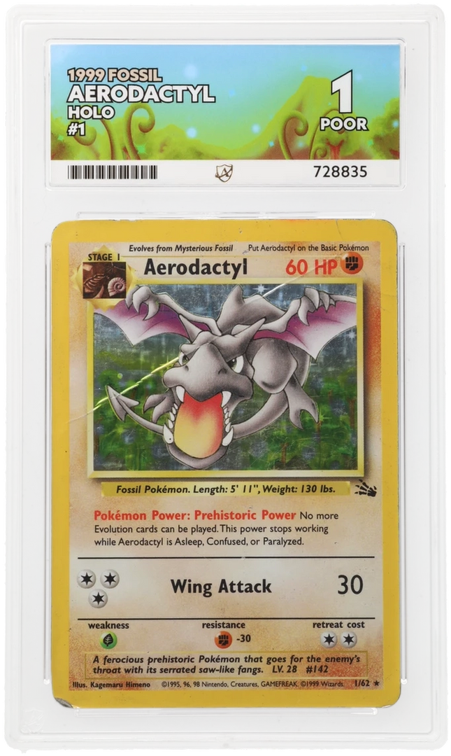 Aerodactyl - Fossil 1 - Graded ACE 1