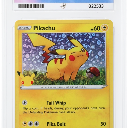 Pikachu - Black Star Promo SWSH039 - 25th Anniversary - Graded ACE 9
