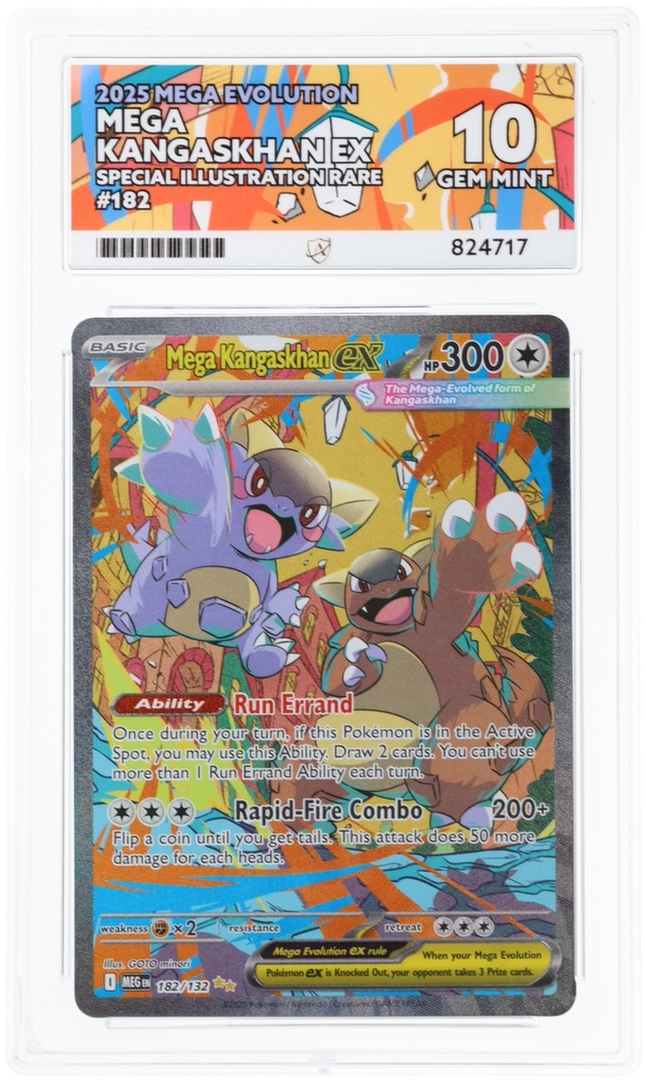 Mega Kangaskhan EX - Mega Evolution 182 - Graded ACE 10