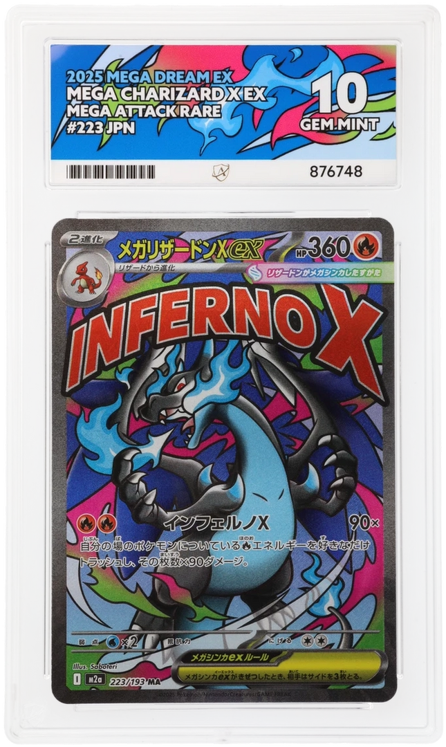 Mega Charizard X EX - Mega Dream EX 223 - Japanese - Graded ACE 10