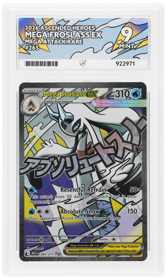 Mega Froslass EX - Ascended Heroes 265 - Graded ACE 9