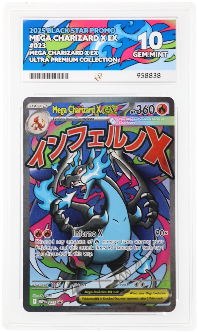 Mega Charizard X Ex - Black Star Promo MEP 023 - Graded ACE 10