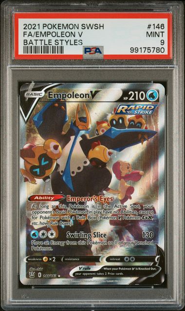 Empoleon V - Battle Styles 146 - Graded PSA 9